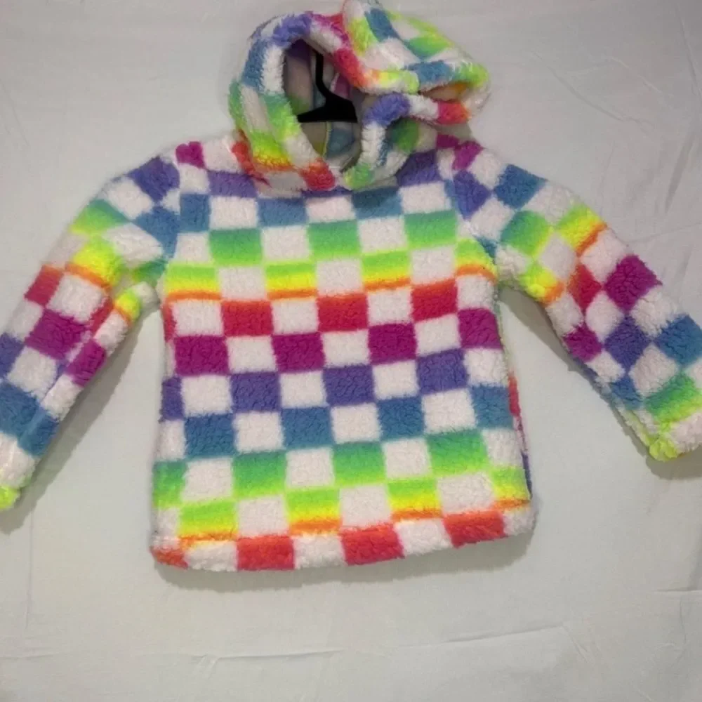 Baby girls Print Sherpa Hoodie